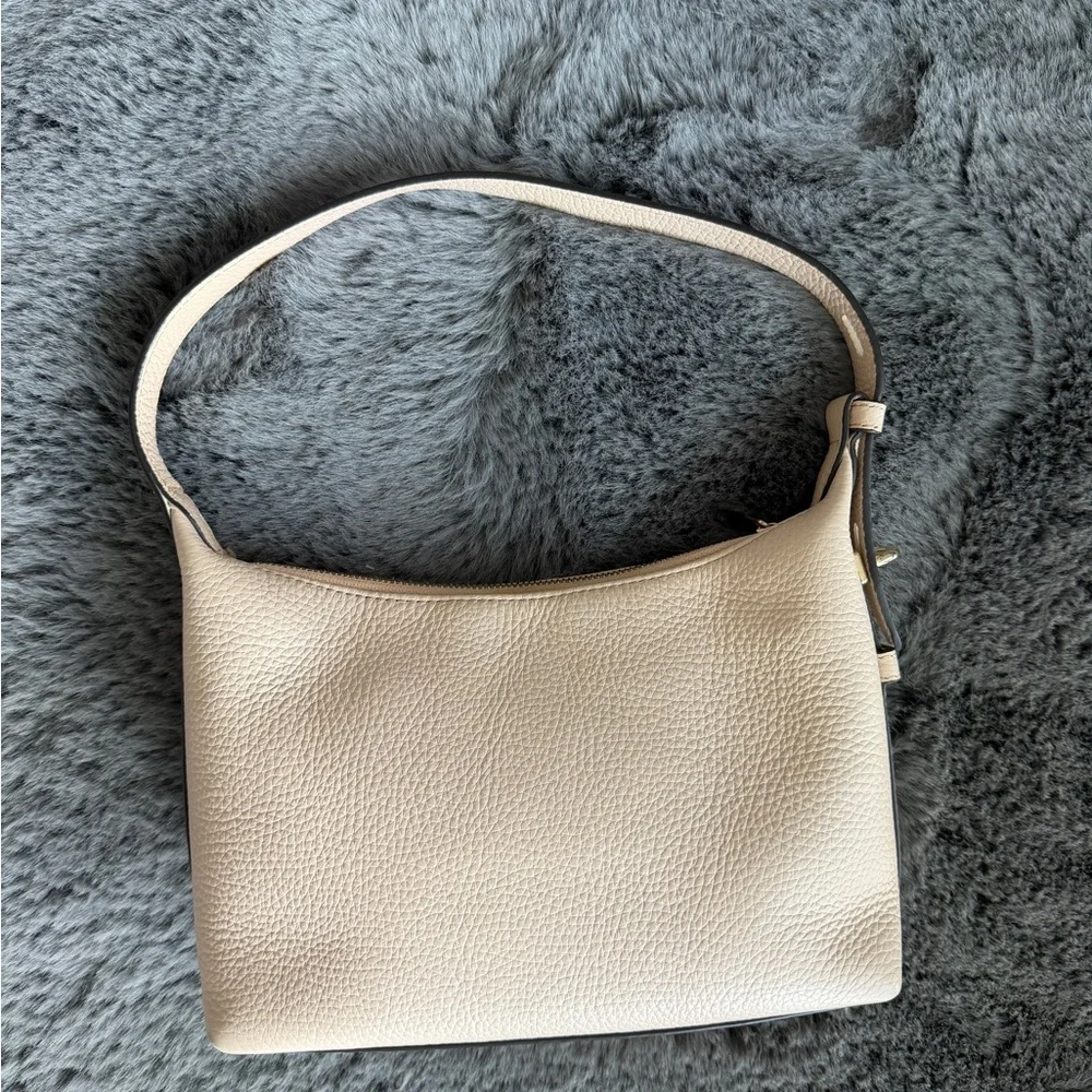 Furla Cream Shoulder Bag with Pink Butterfly Motif - Picture 2 of 11